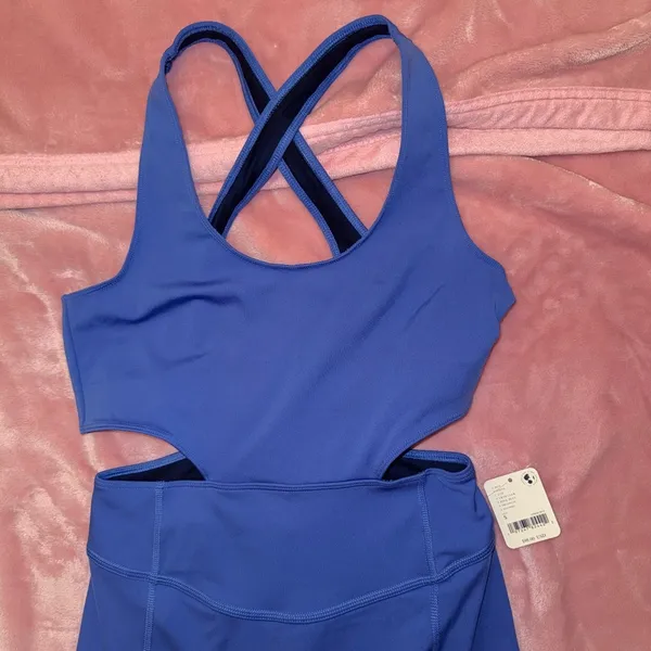 Free People FP Movement Women's XS Back It‎ Up Bodysuit Blue - Image 6