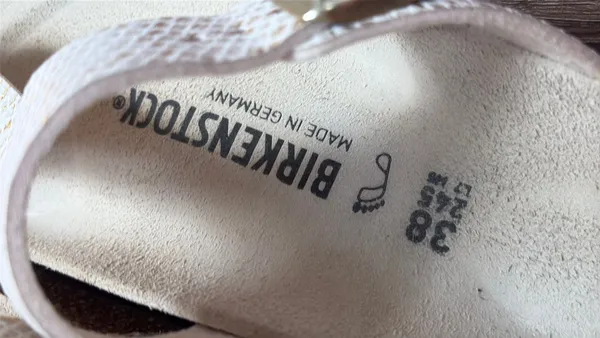 NEW Birkenstock sandals beige gizeh bs style women’s 7 - Image 6