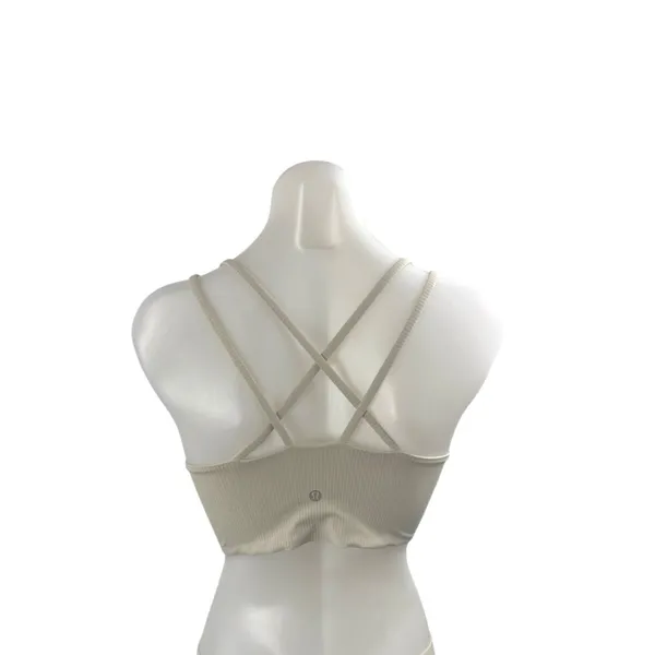 Lululemon Ribbed Sleeveless Yoga Gym Athletic Activewear Tank Sports Bra Top 2 - Image 3