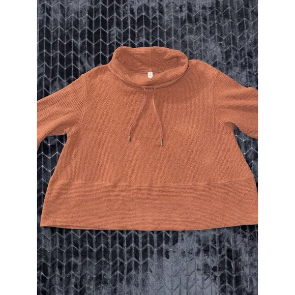 Lululemon Women Retreat Yourself Pullover Sweatshirt Heather Rustic Clay Sz M/L - Image 2