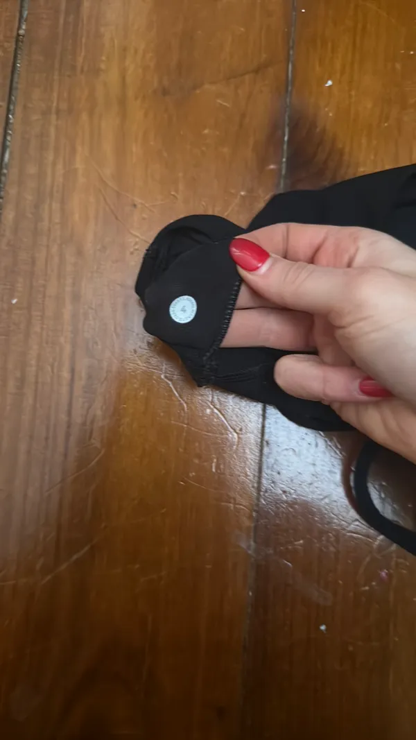 Black Lululemon Long Line Bra - Image 2