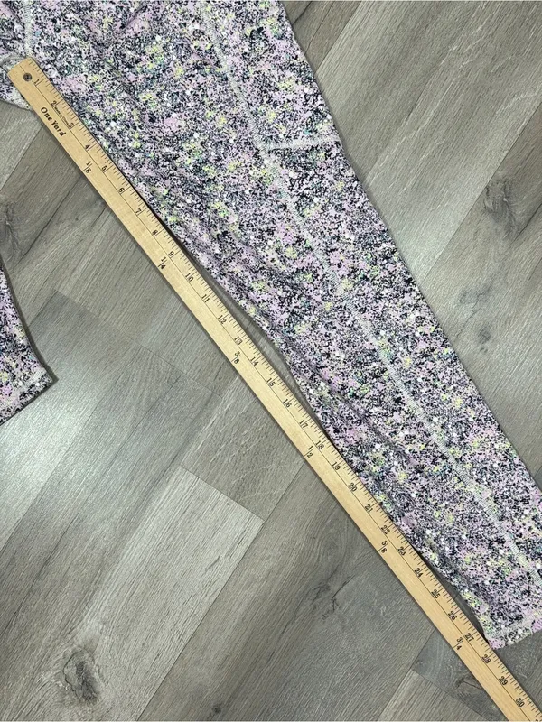 Fabletics On The Go Power Hold High Waist Leggings Pink Multi XL Ankle Pockets‎ - Image 12