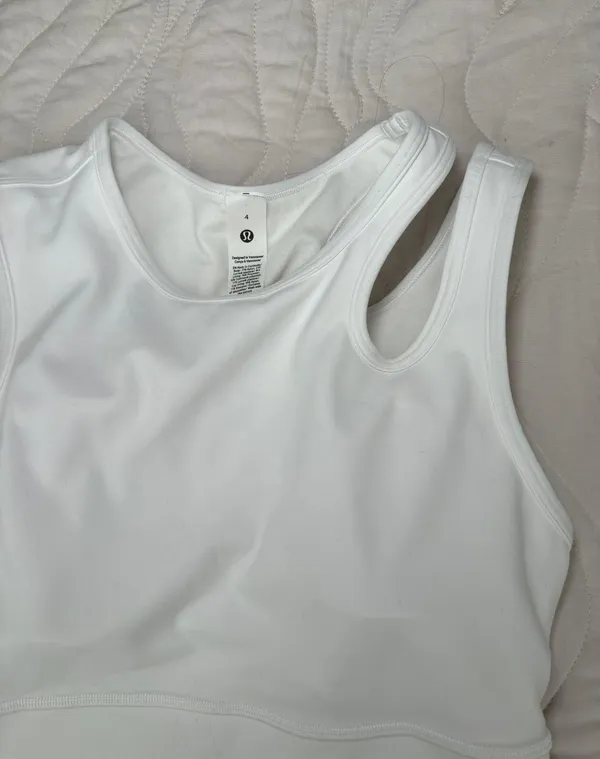 Lululemon White Tank - Image 2
