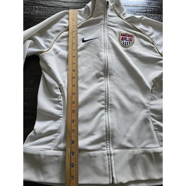 Nike Women's Team USA Soccer White Warmup Anthem Jacket Size Small 4-6 - Image 5