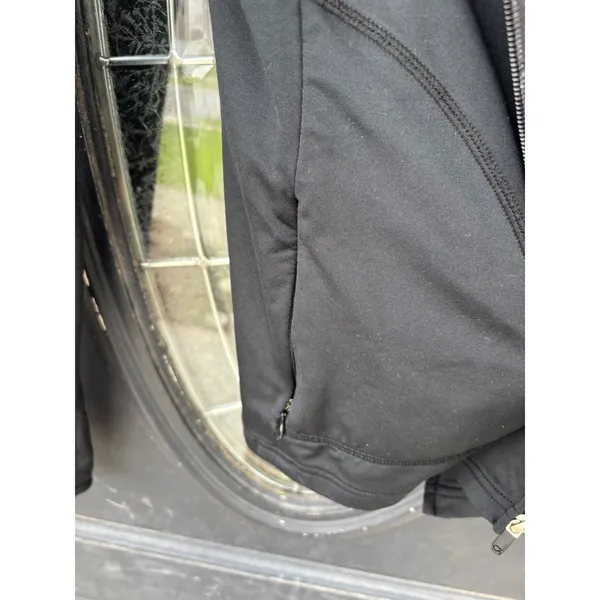 GapFit Womens Black Full Zip Active Jacket‎ Thumbholes Mock Neck XS - Image 7