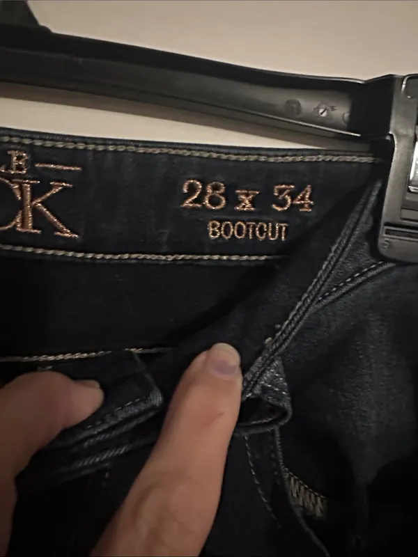 Buckle Black dark wash boot cut blue jeans - Image 4