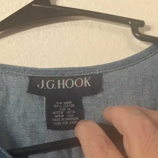 FINAL MARKDOWN J g hook denim maxi dress 14 - Image 4