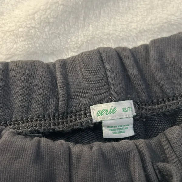 AERIE Thick Dark Grey‎ Sweat Pants - Image 4