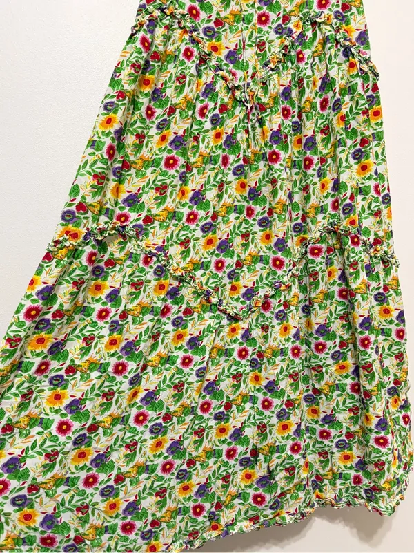 SWF Dynamic Floral Dress Size Medium Resurgence Shoulder Tie Maxi Revolve - Image 6