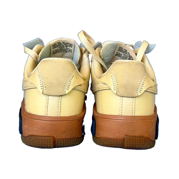 Nike Air Force 1 Fontanka Sesame Gum Brown Leather Sneakers Women's 7 DH1290-201 - Image 7
