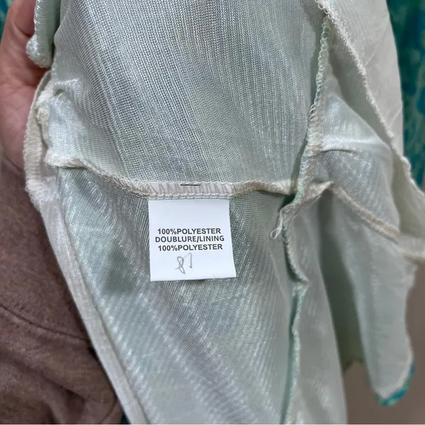 Easy Clothes Blue And Green Manae Dress Our Color: Blue And Green size medium - Image 9