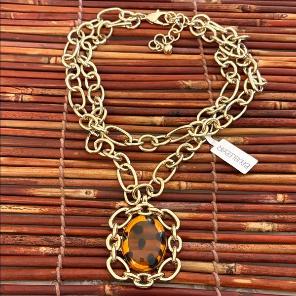 BaubleBar Gold Chain Necklace with Pendant 18”-20” NWT - Image 3