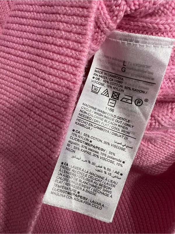 Old navy Sleeveless Rib-Knit Cropped Polo size L - Image 6