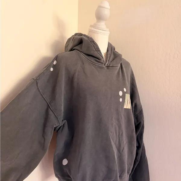 ANINE BING Women's Bleached Alec
Hoodie Size Medium - Image 7