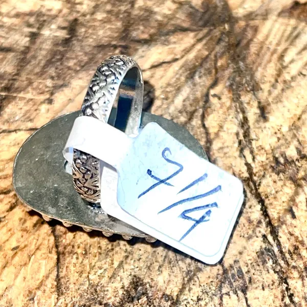 Caribbean Larimar Ring Size 7 1/4 Blue - Image 4