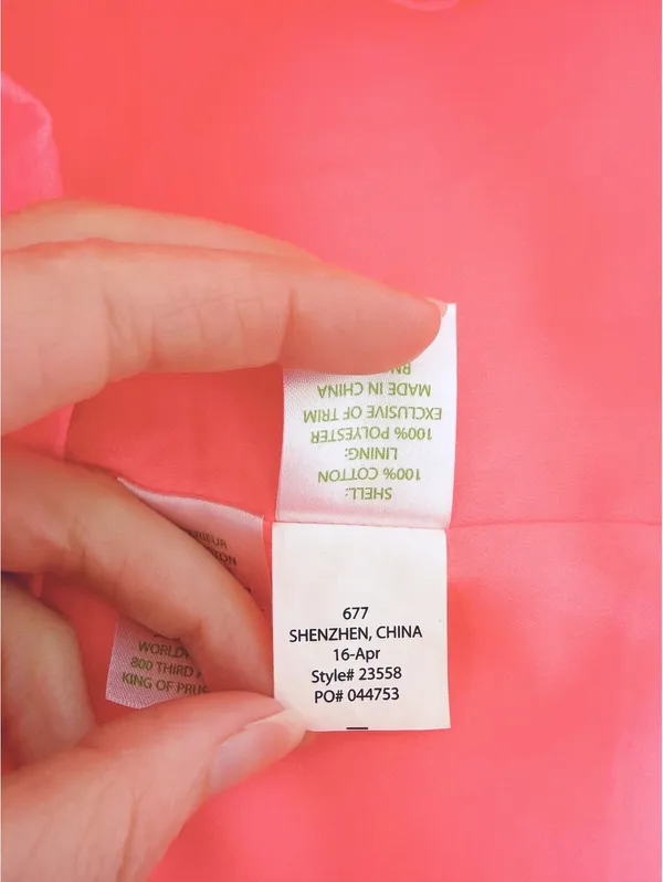 Lilly Pulitzer Larina Shift Dress Pink Sun Ray Size 14 Coastal Metallic Neon - Image 6