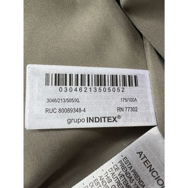 Zara Cropped Puffer Vest in Olive Green Size XL NWOT - Image 9