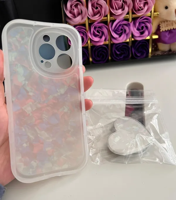 iphone 15 Pro max Case with Heart handholder - Image 4