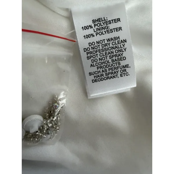 Lulus True Love Story White Embellished Cap Sleeve Mermaid Maxi Dress Size 8‎ - Image 14
