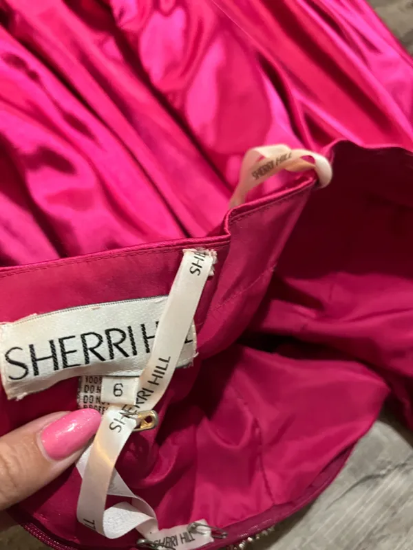 SHERRI HILL Prom/Pageant Dress 52565 in Magenta - Image 6
