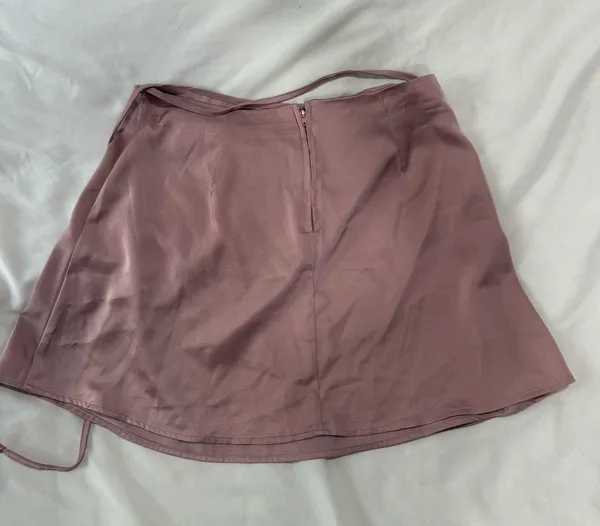 Francesca's Light Pink Wrap Skirt - Image 4