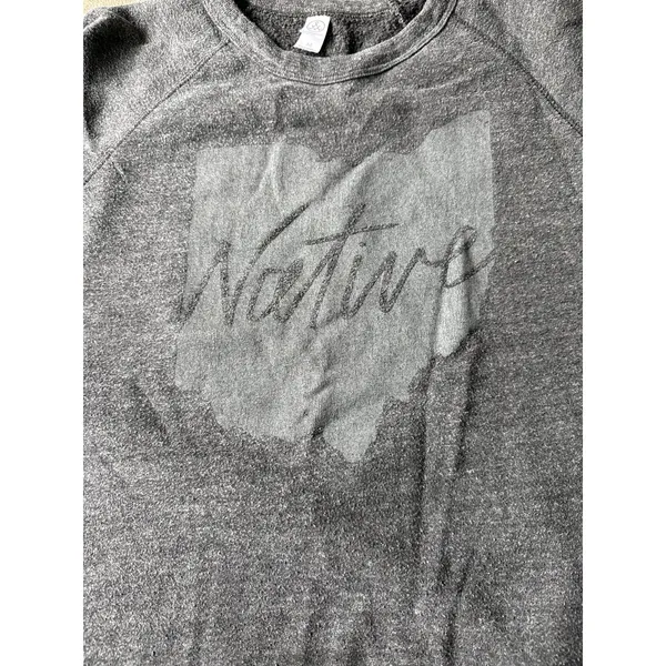 Alternative Women's Gray‎ "Native" Ohio Pullover Sweatshirt Size Medium - Image 2