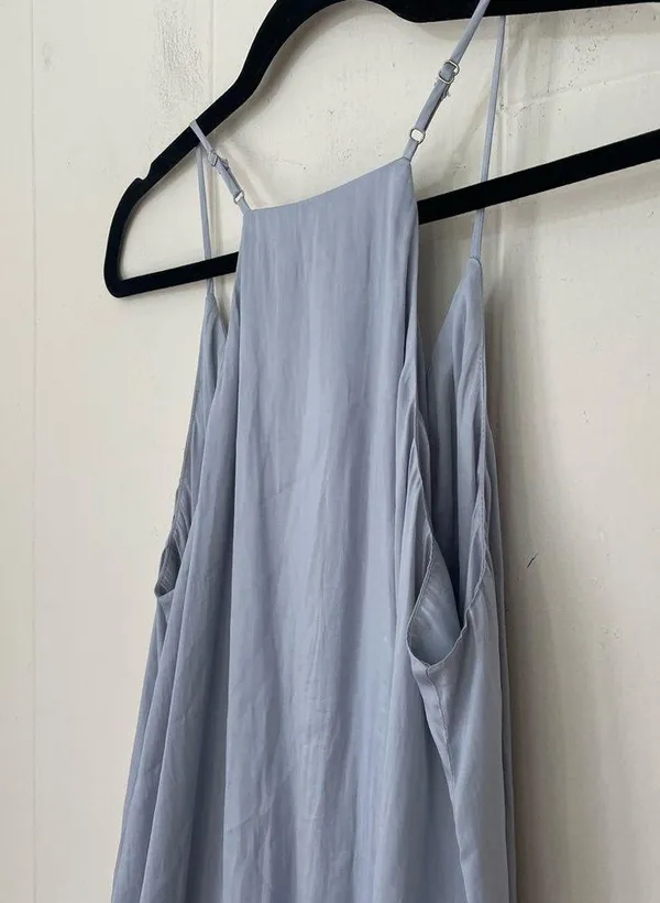 Dolan Sleeveless Blouse Top Light Blue Button Front FLAWS ~ Women’s Size M - Image 15