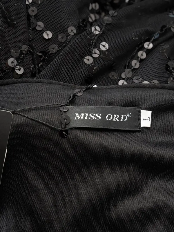 Miss Ord Sequin - Embellished Sheer Mesh Evening Gown - Image 5