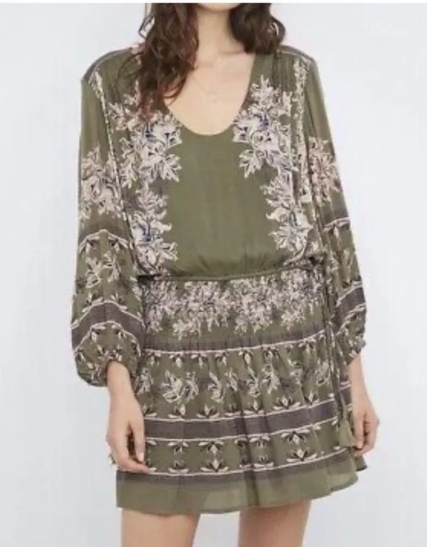 Free People Moonlight Drive Green Tunic Dress - Image 2