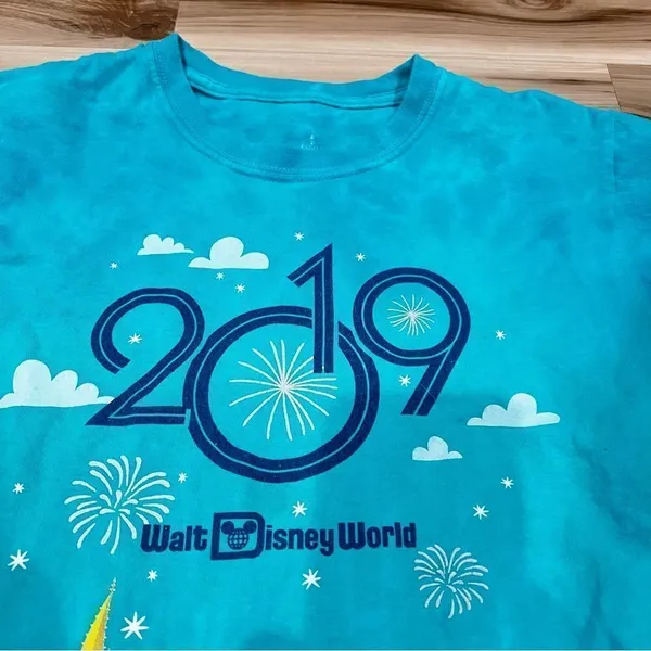 Disney Parks 2019 Tie Dye Graphic Tee Women’s Small - Image 3