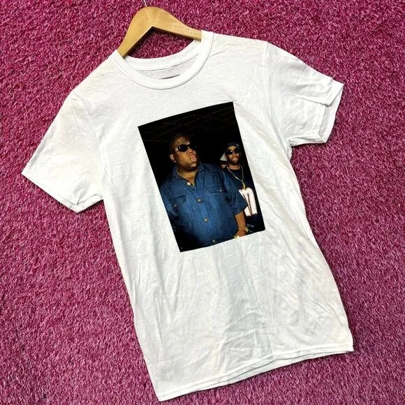 The Notorious BIG Bad Boy Club Poster Hip Hop Tee S - Image 3