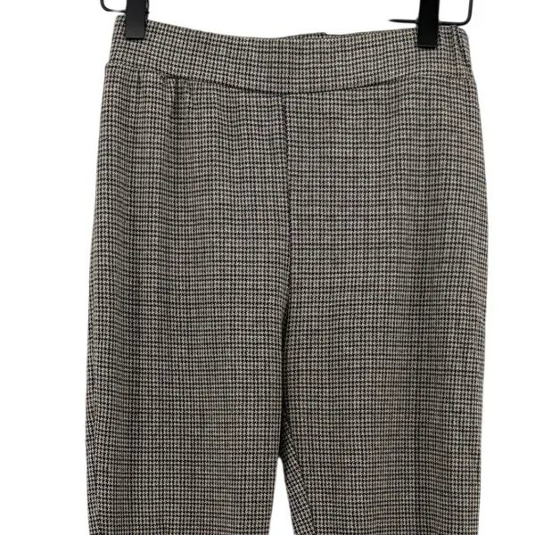 Urban Outfitters UO Casey Kick Flare Pant Brown Houndstooth Women‎ S Pull On - Image 2