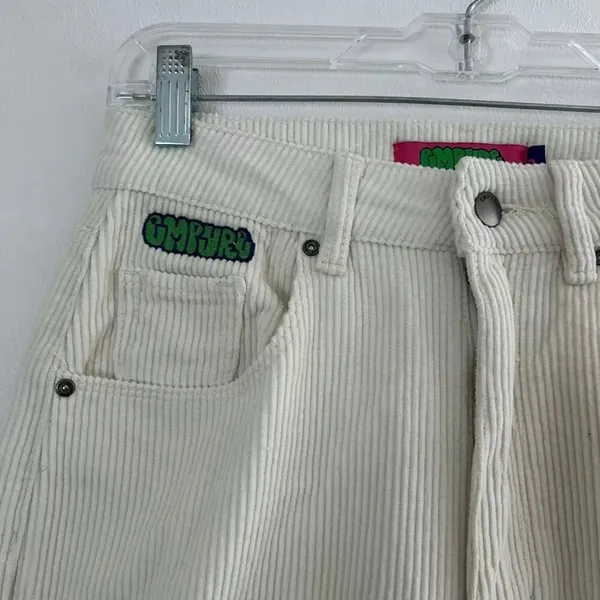 Empyre Tori Size 0 Off White Corduroy Skate Pants Baggy Y2K 90s - Image 9