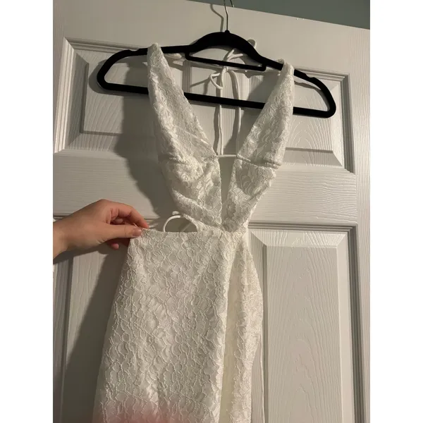 Peppermayo Not for the Faint of Heart White Lace Mini Dress Size 2 - Image 3