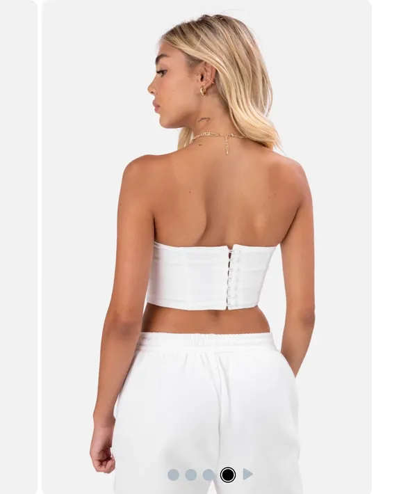 Adika Denim Style Corset Top - Image 2