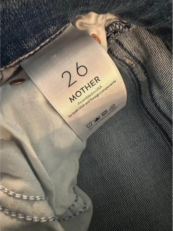 MOTHER The Tripper Ankle Fray Flared Jeans in We the Animals Wash Women’s 26 - Image 8