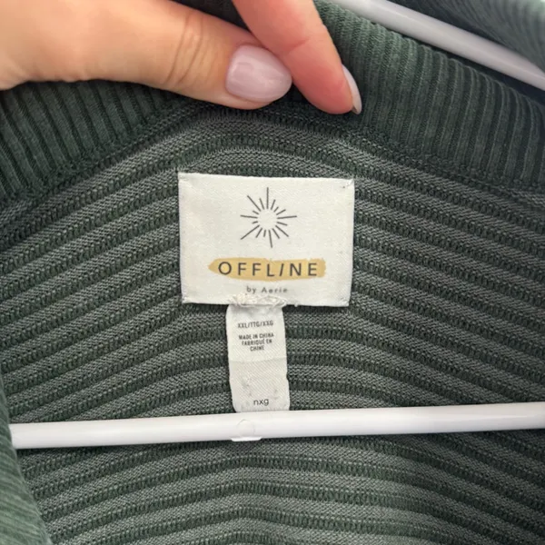 Aerie quarter zip sweater pullover xxl - Image 4