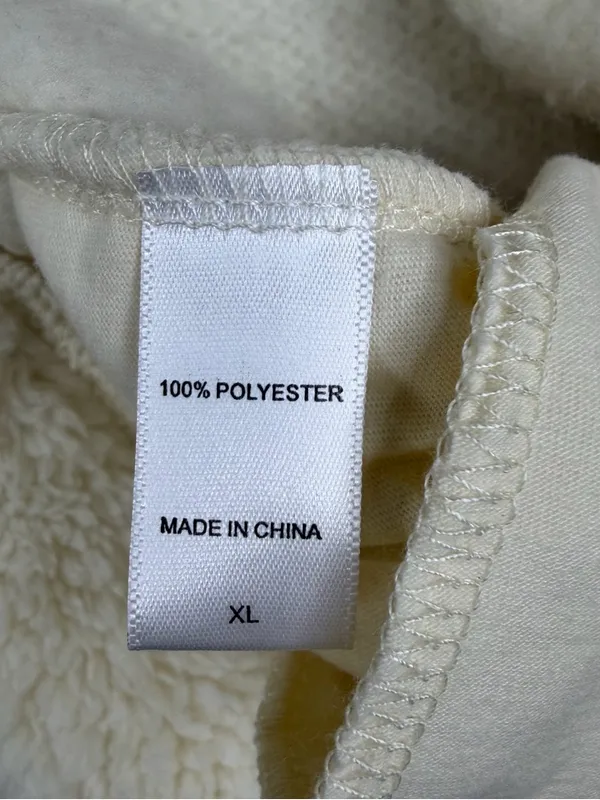 Koolaburra by UGG Sherpa Hooded Vest XL Cream Teddy Fleece Open Front - Image 4