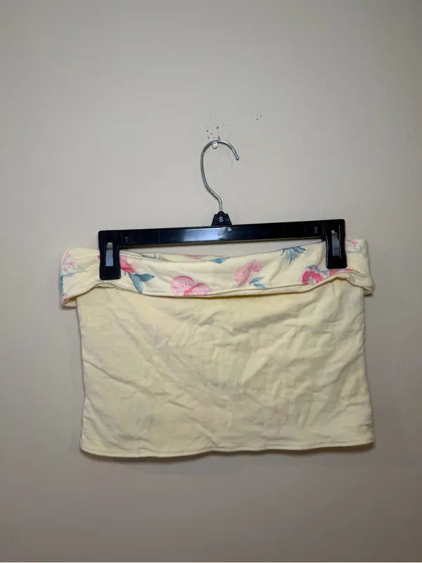 Hollister Fruit-Print Tube Top with Pink and Blue Accents - Image 3