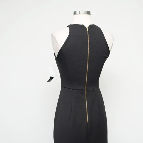 Betsy & Adam. Arielle Scuba Crepe Ruffle‎ Slit Gown. - Image 11