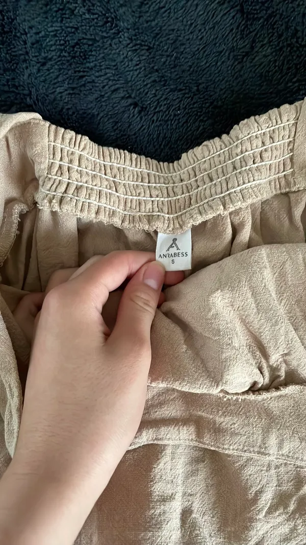 Amazon Set Summer Two-Piece Matching Women’s Linen Beige XS - Image 4