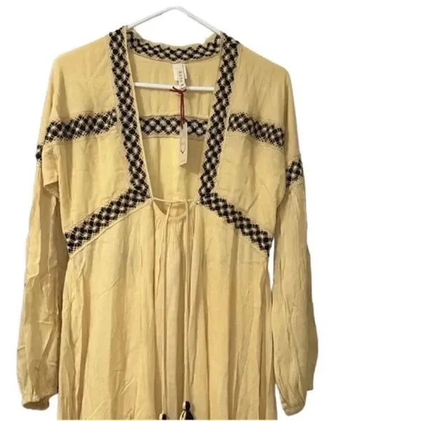 Raga Yellow LongSleeve Oversized Maxi Dress(Size Small) - Image 8