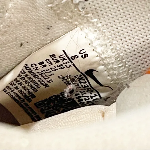 Nike Size 8 Blazer Mid 77 DX2350-100 White Leather Sneaker‎ - Image 6