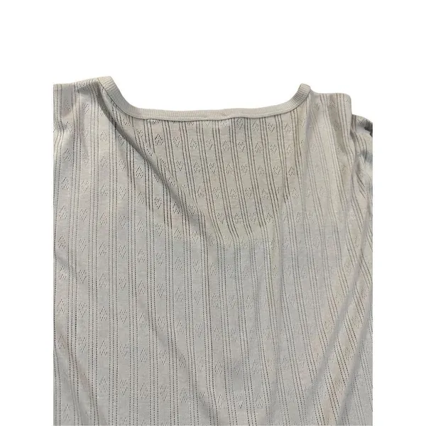 Free People intimately free long gray blue tunic‎ open knit back sz XS - Image 6