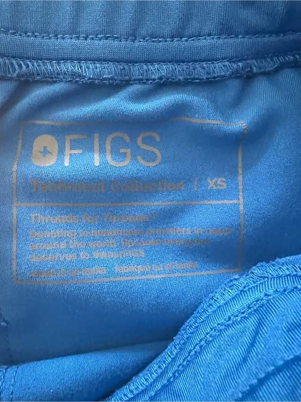 FIGS Technical Collection Zamora Jogger Scrub Pants Blue Size XS - Image 4