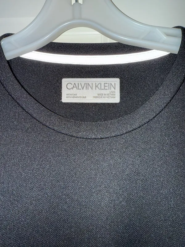 Calvin Klein Black and White Men's Tee - Image 2