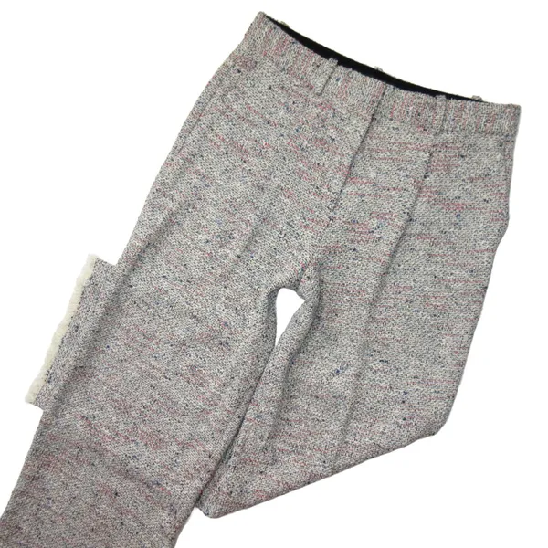 NWT Theory Adamaris in Tweed Single Pleat Wide Leg Fringe Hem Pants 6 x 31 - Image 4