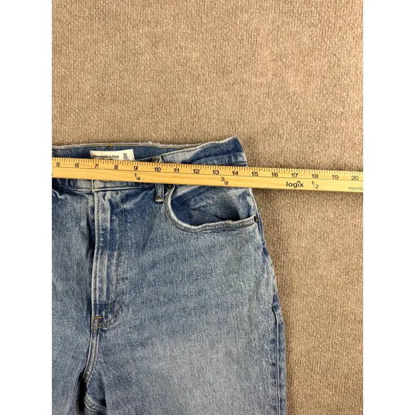 Abercrombie& Fitch Ultra High Rise 90s Straight Jeans Light Wash 30/10 Side Slit - Image 8