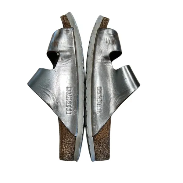 Birkenstock Arizona Chunky Platform Sandals Metallic Silver 36 EU / 5-5.5 US - Image 7