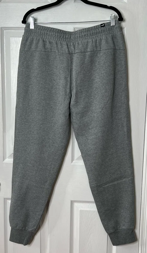 Puma Mens Gray Jogger Sweatpants Size L Y2K Minimal Streetwear Lounge - Image 2